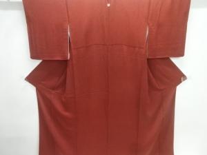 縮緬地一ツ紋鮫小紋着物（重ね衿付き）